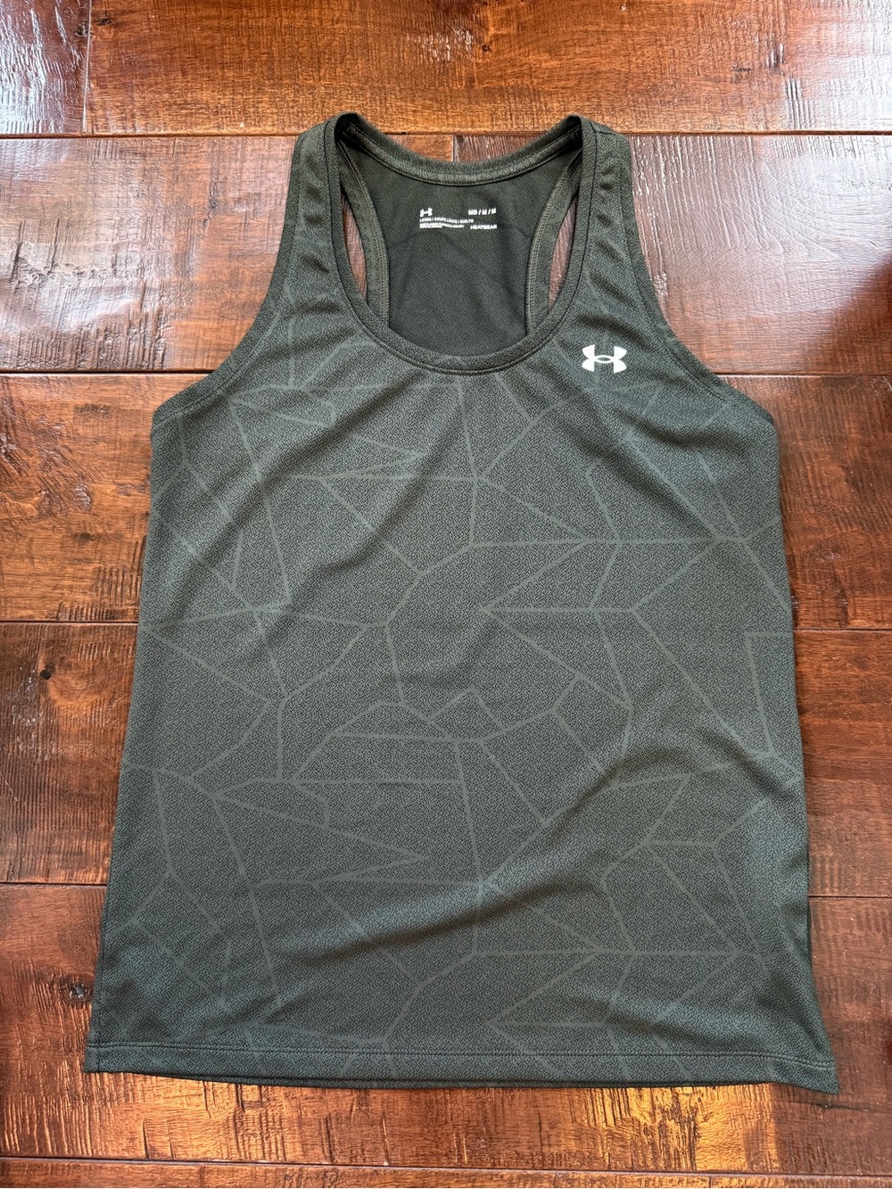 Under Armour Women's Olive Green Geometric Racerback Tank